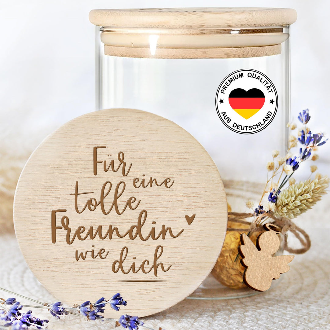 Grandora Vorratsglas Geschenk für Beste Freundin Aufbewahrungsglas Freundschaftsgeschenk Geschenkide