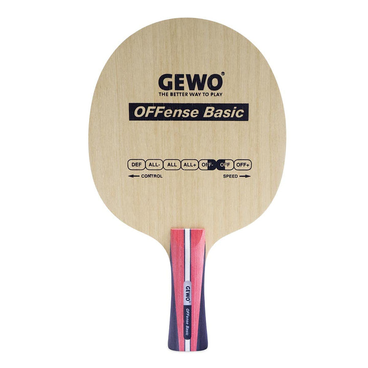 GEWO Offense Basic Tischtennisholz / 5-lagig, kontrolliert & variabel/für Offensive Einsteiger & Wie