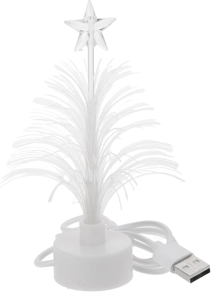 MAGICLULU Mini Led Faser Weihnachtsbaum Mit Farbwechsel USB Stromversorgung Weihnachtsbaum Für Weihn