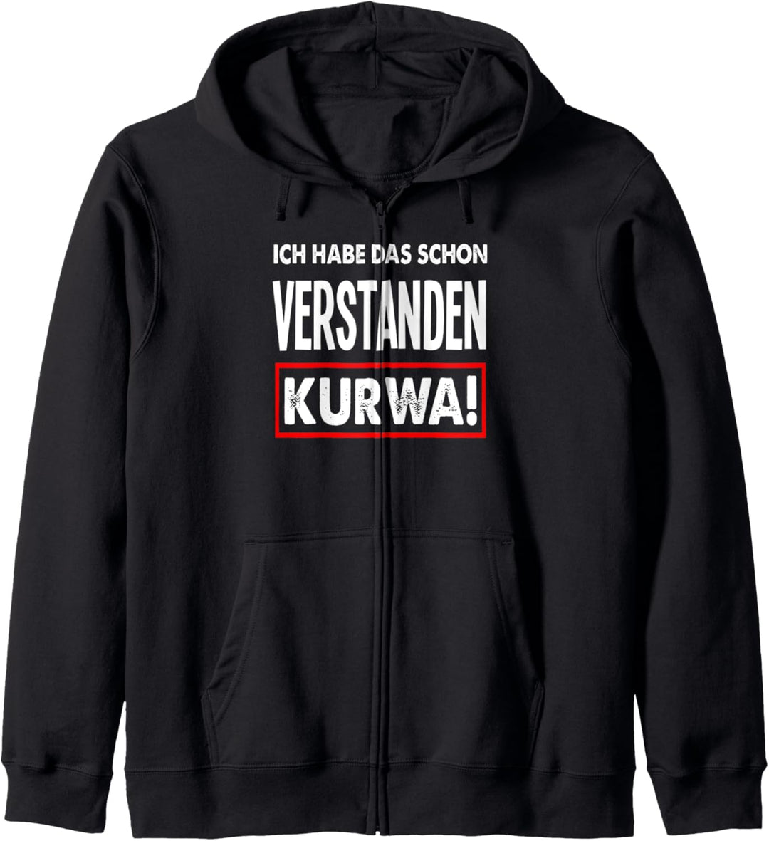 Kurwa Pole Polen Polska Spruch Polin Kapuzenjacke