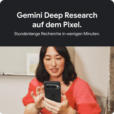 Google Pixel 9 Pro – Android-Smartphone mit Gemini ohne SIM-Lock, Dreifach-Rückkamerasystem, 24 Stun