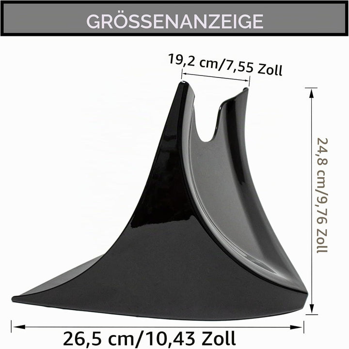Kotflügel Vorne Spoiler für Harley Davidson Fatboy Softail Touring Glide Dyna 2004-2017, PSLER Boden