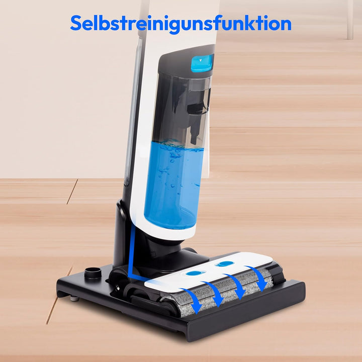 MEDION Saugwischer H20 (Nasssauger kabellos, Akku mit bis zu 30 Min Laufzeit, Bodenwischer elektrisc