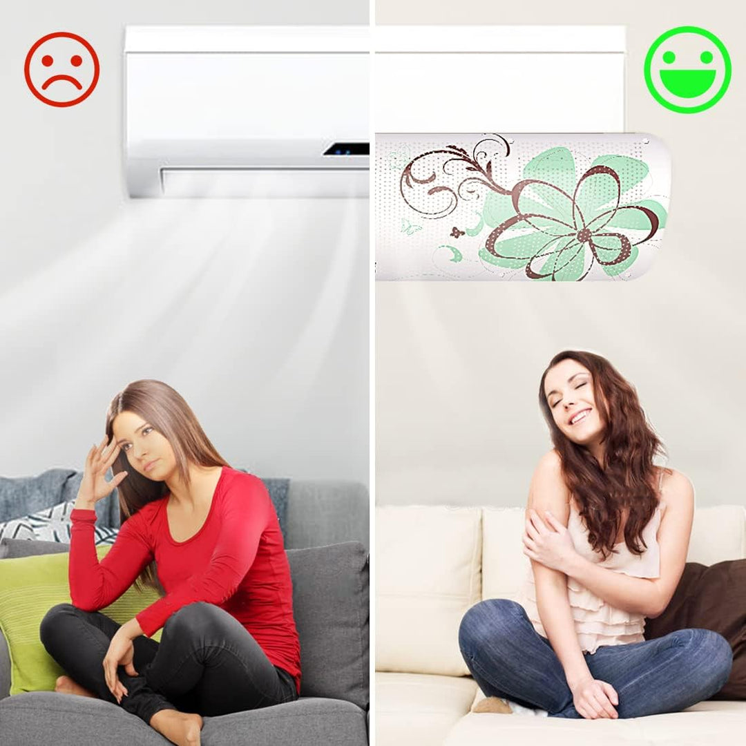 Ncheli Windabweiser für Klimaanlage, Wandmontierte Windschutzscheibe,180 Grad einstellbar, für Zuhau