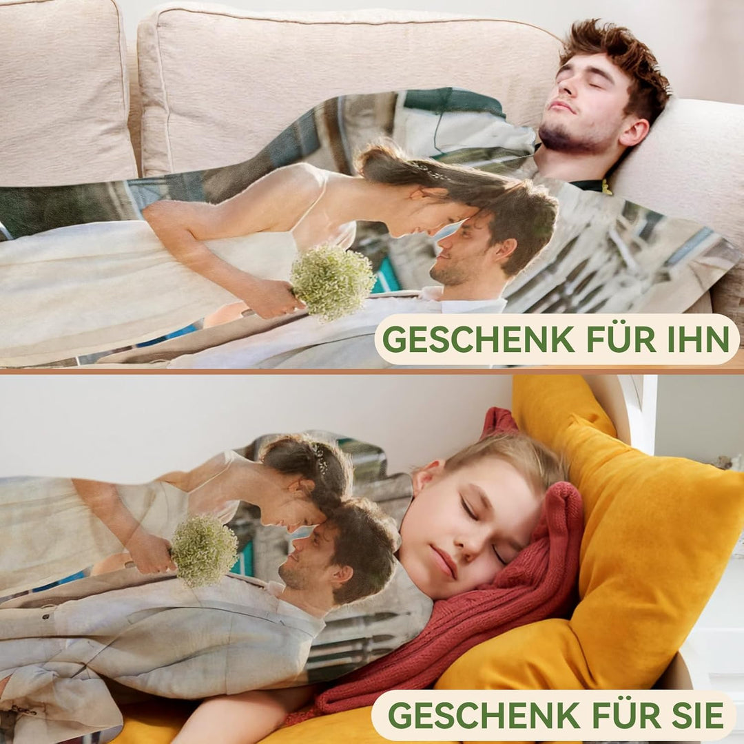 iDIY personalisierte Decke personalisierte Geschenke - Decke mit Foto kuscheldecke personalisiert, G