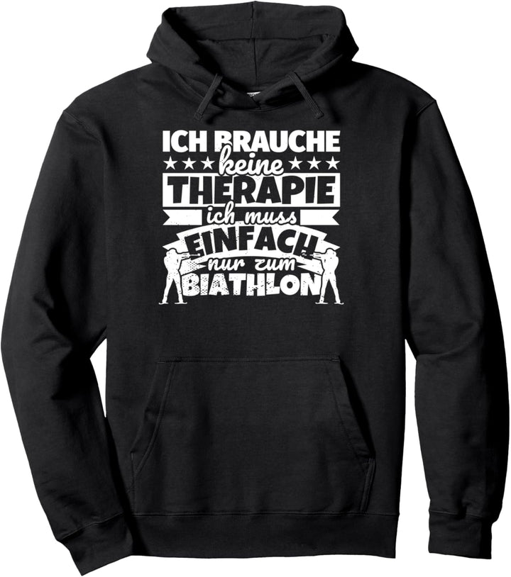 Biathlon Wintersport lustig Pullover Hoodie