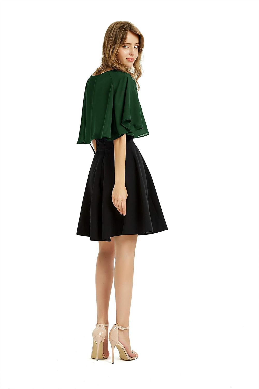 BUCUXE Weicher Chiffon-Schal für Damen, für Abendkleid, Hochzeit, Umhang, Bolero, Überwurf Einheitsg