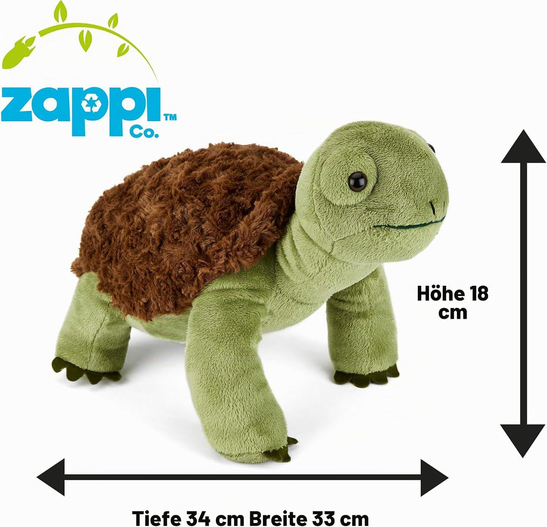 Zappi Co Weich gefülltes Kuscheltier für Kinder Schildkröte Plüschtier (34cm Länge) Safari-Tiere Kol