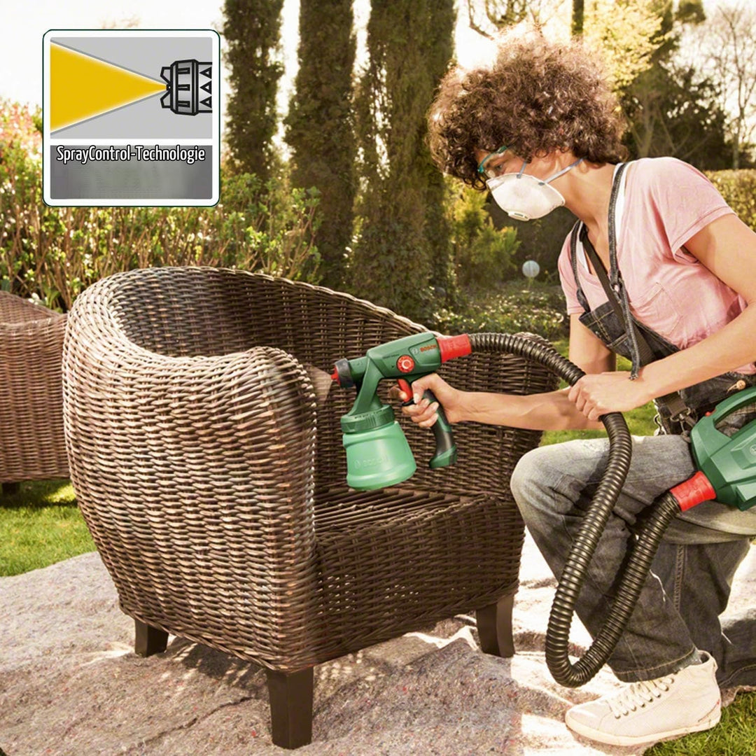 Bosch Home and Garden elektrisches Farbsprühsystem PFS 1000 (für Holzfarbe, im
