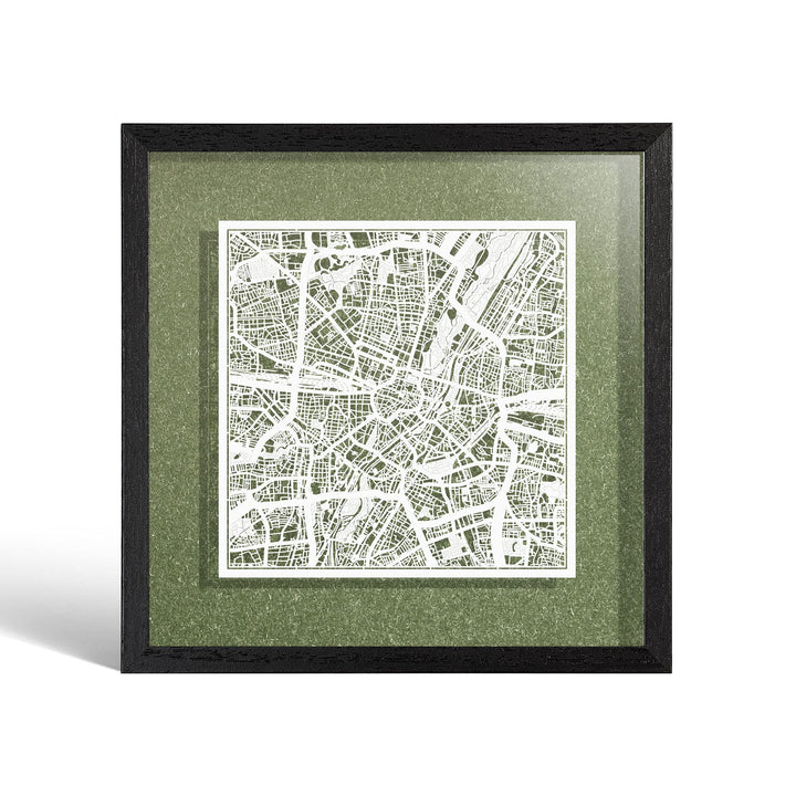 O3 DESIGN STUDIO - Marco de Papel para mapas, 22,8 x 22,8 cm, en Caja de Regalo, Fondo, autocambiant