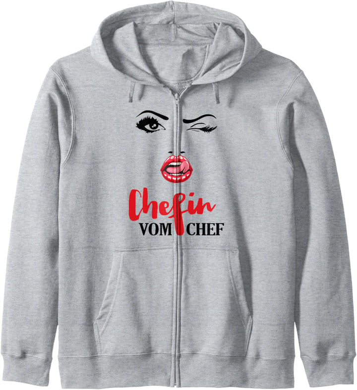 Chefin Vom Chef Spruch Geschenk Ehefrau Damen Geschenkidee Kapuzenjacke