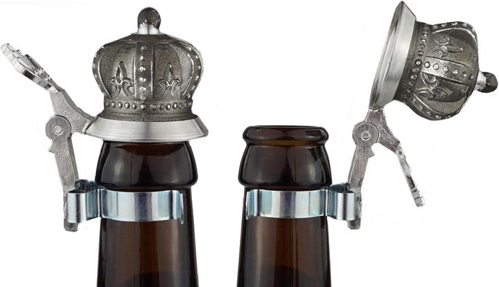 Bierflaschen Zinndeckel, Flaschendeckel Zinn
