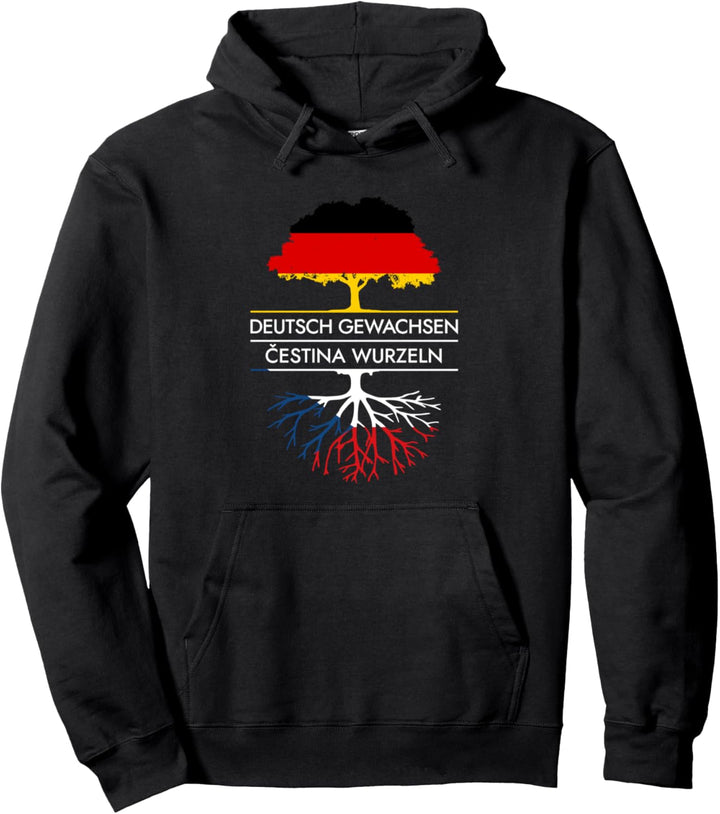 Deutsch Gewachsen Cestina Wurzeln - Tschechische Republik Pullover Hoodie