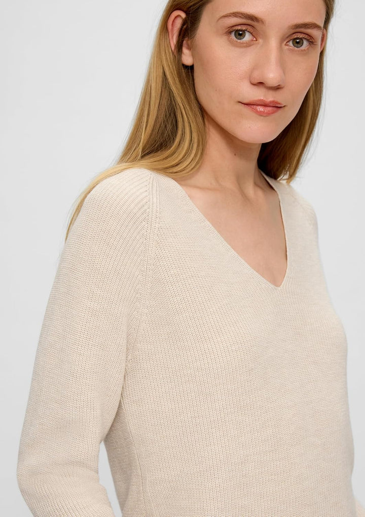 s.Oliver Strickpullover mit Raglanärmeln 46 81w0 Beige, 46 81w0 Beige