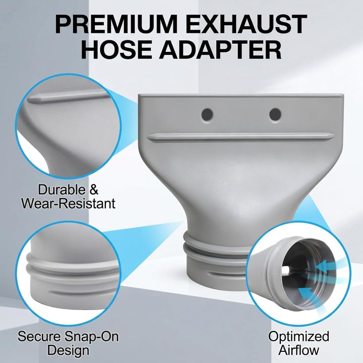 Klimaanlage Abluftschlauch Adapter Flach für Fenster | Abluftschlauch Klimagerät Adapter 100mm/120mm