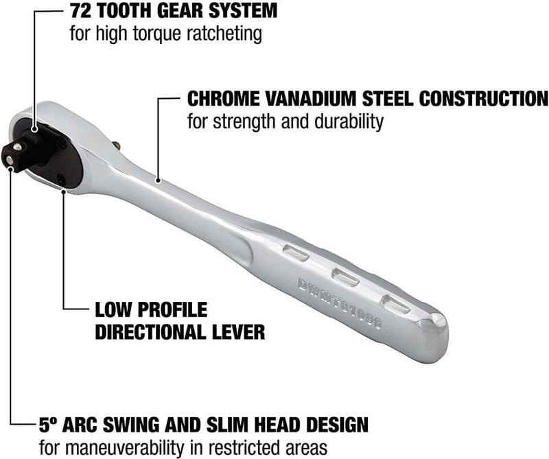 DEWALT Ratsche, Schnellspanner, SAE, 1/4"-Antrieb (DWMT81096) 1/4 Inch Drive, 1/4 Inch Drive