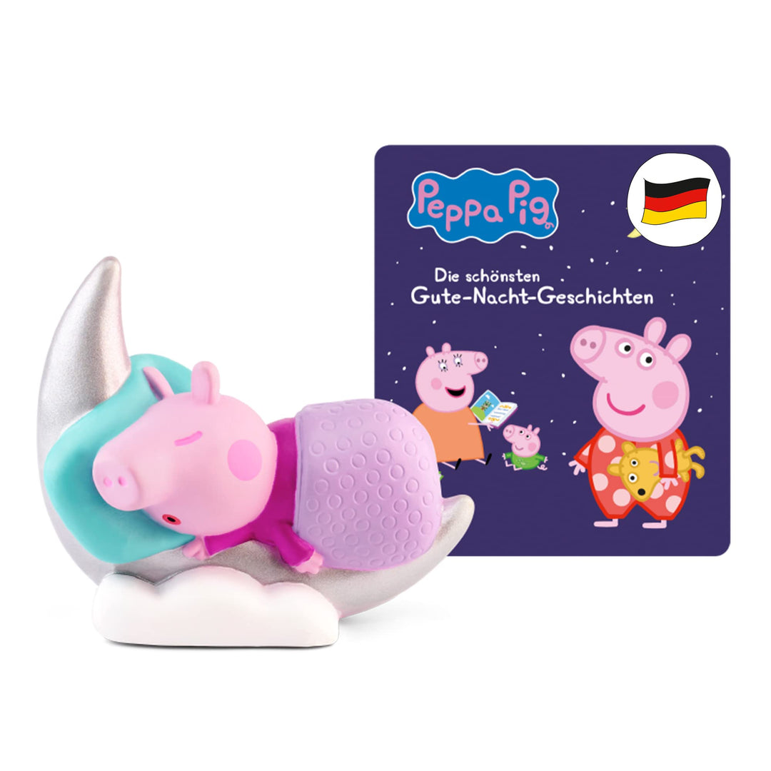 tonies Hörfigur für Toniebox, Peppa Wutz – Gute Nacht Geschichten, Hörspiel für Kinder ab 3 Jahren,