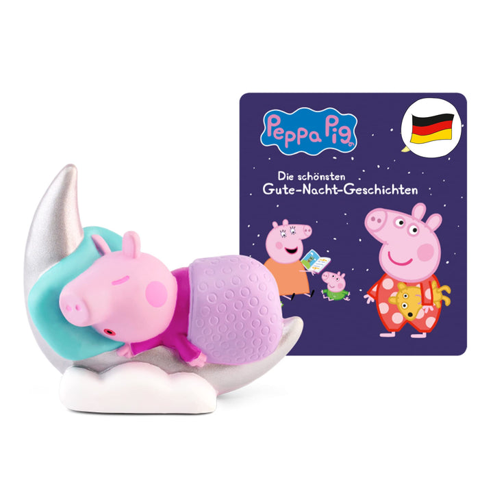 tonies Hörfigur für Toniebox, Peppa Wutz – Gute Nacht Geschichten, Hörspiel für Kinder ab 3 Jahren,