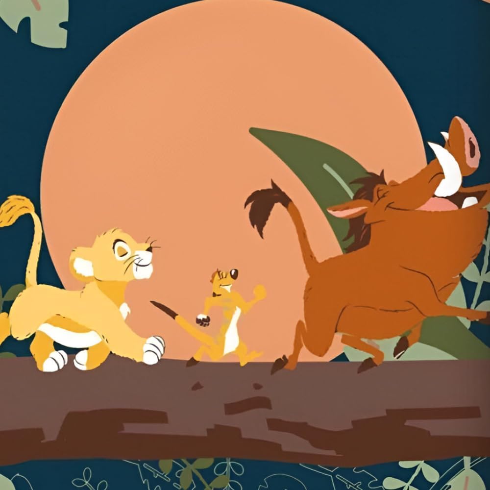 Disney König der Löwen Kinder Bettwäsche Set 2-teilig – Simba, Timon & Pumbaa – Mikrofaser/Baumwoll-