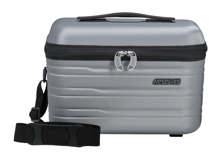 American Tourister Flashline - Kosmetikkoffer, 36 cm, Silber (Sky Silver)