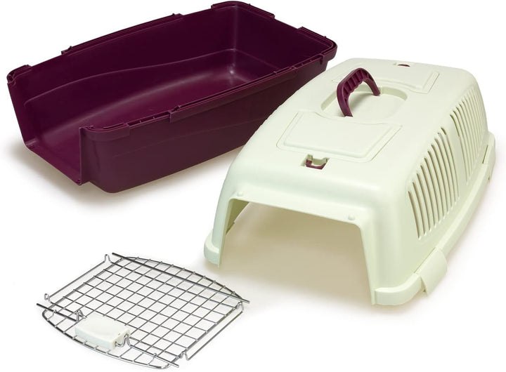 Arquivet Transportbox aus Kunststoff für Haustiere, 59 x 36 x 33 cm, kleine oder mittelgrosse Hunde