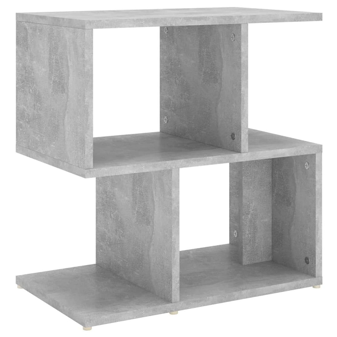 Susany Nachtschrank mit Offenen Fächern, Nachttisch Nachtkommode Nachtkonsole Bedside Table Spanplat