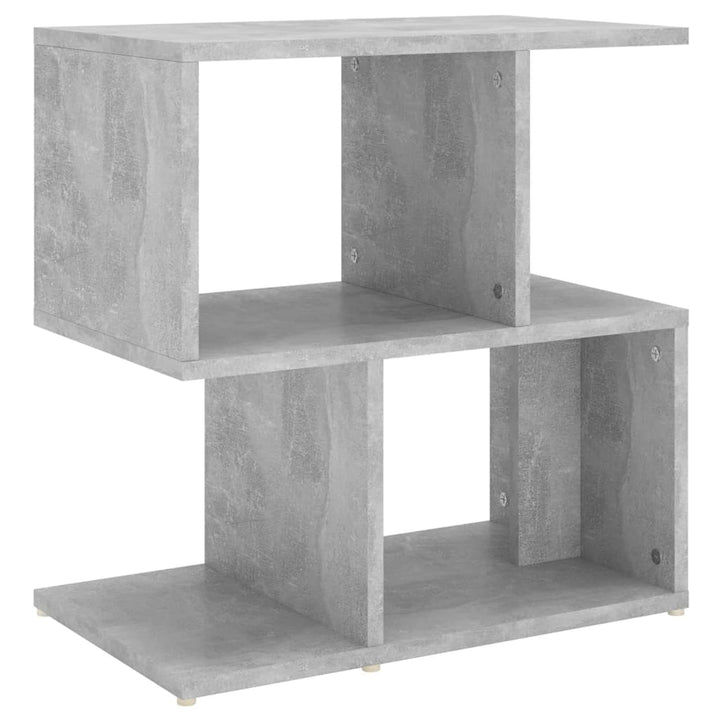 Susany Nachtschrank mit Offenen Fächern, Nachttisch Nachtkommode Nachtkonsole Bedside Table Spanplat
