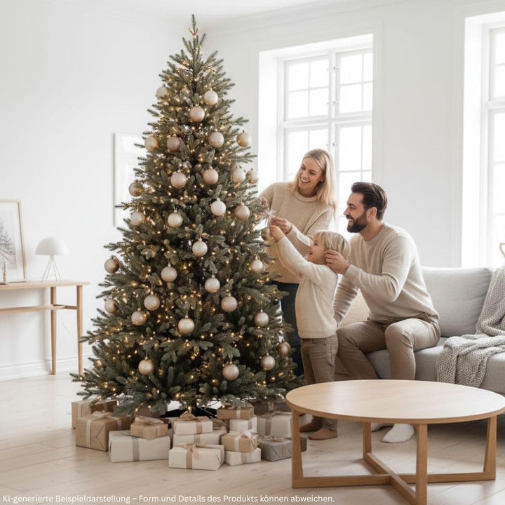 RS Trade 1418 Premium Nordmanntanne 100% Spritzguss 150 cm Weihnachtsbaum künstlich (Ø ca. 106 cm) m