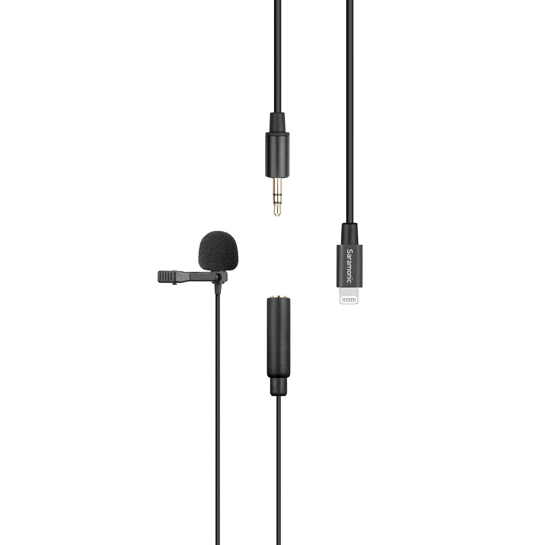 Saramonic Lavalier-Mikrofon mit Lightning für Apple iPhone oder iPad mit integriertem 2 m Kabel (Lav