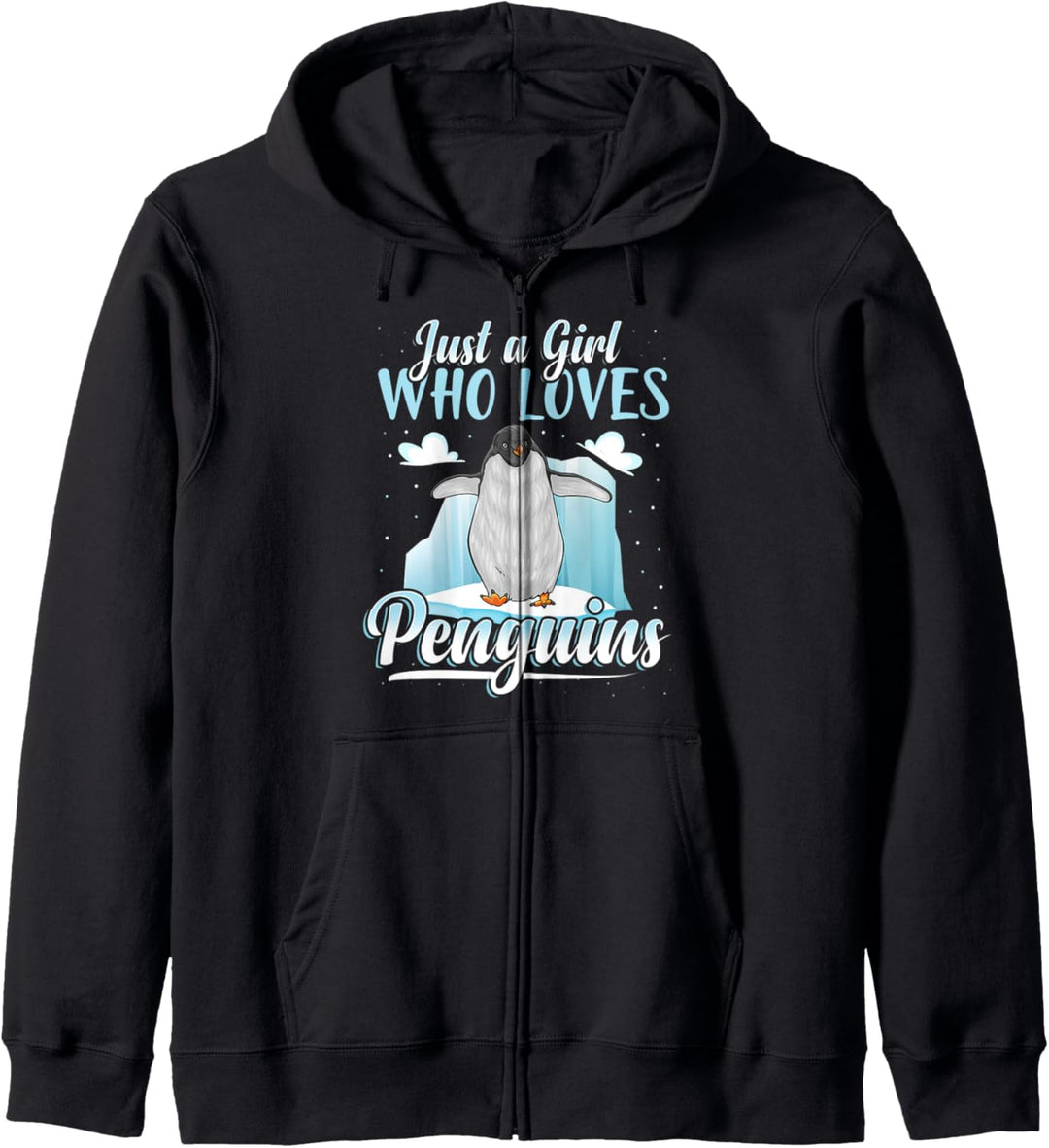 Nur ein Mädchen, das Pinguine liebt Geschenk Lustiger Kapuzenjacke
