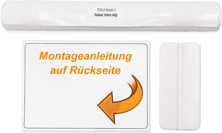 Steinschlag Schutzfolie Tesla Model 3 2019-2025 - Schweller - Lackschutzfolie selbstklebend und tran