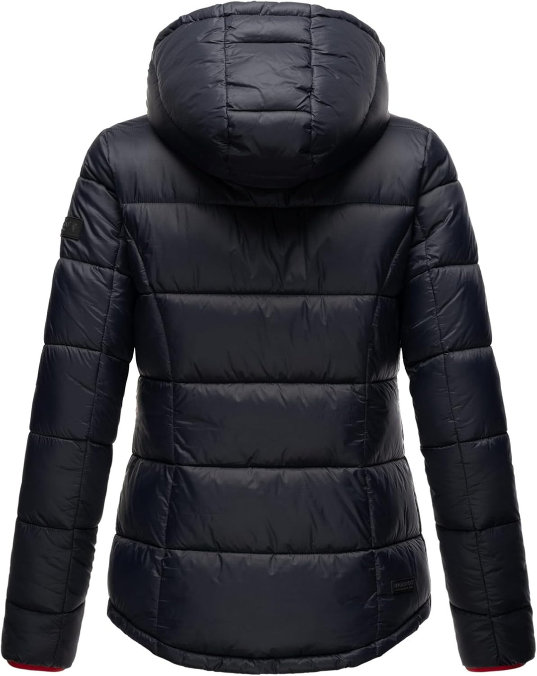 MARIKOO Damen Steppjacke gesteppte Winterjacke mit Kapuze B927 34 Navy, 34 Navy
