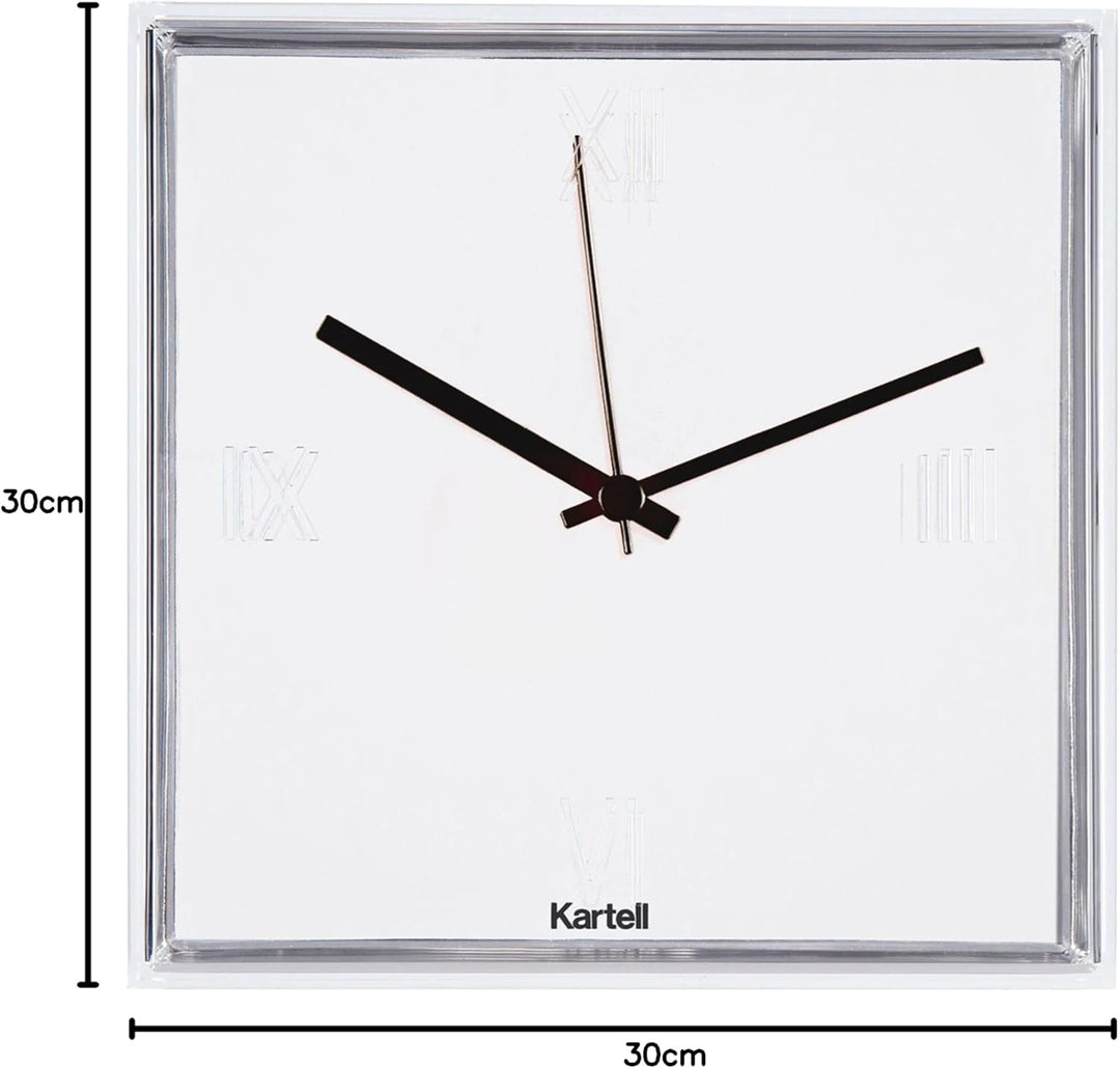 Kartell Tic und Tac, Wall Clock, Weiss Deckende Farben, Weiss