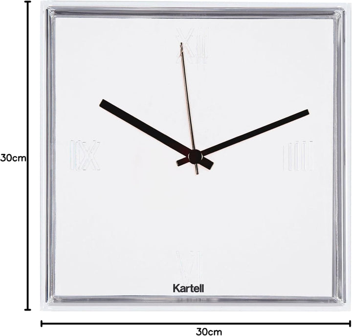Kartell Tic und Tac, Wall Clock, Weiss Deckende Farben, Weiss