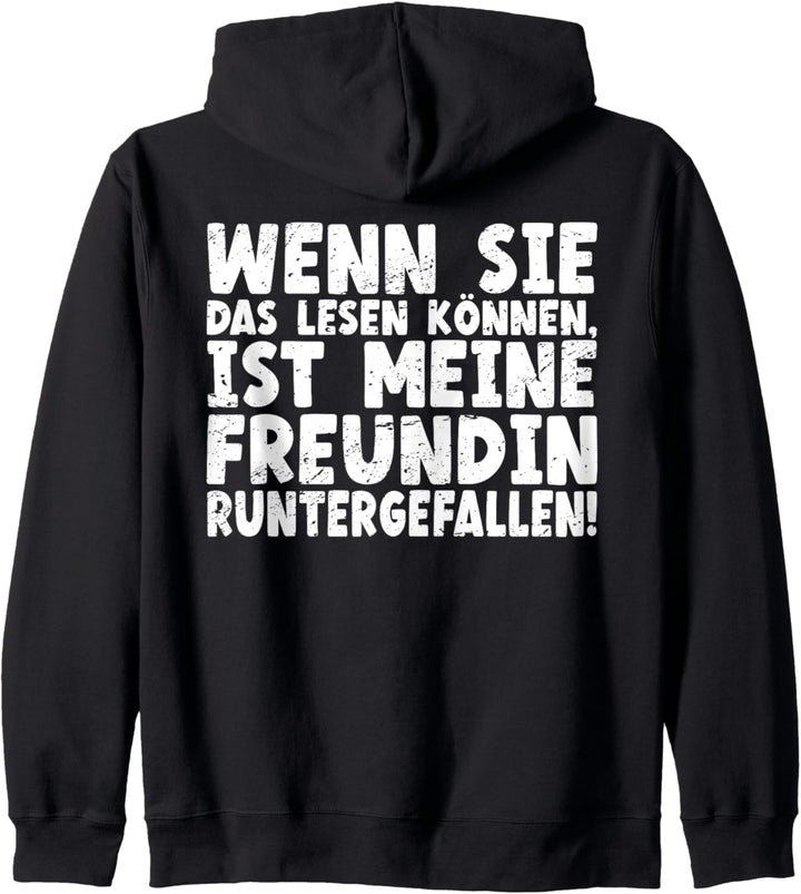 Wenn sie das Lesen können ist meine Freundin Runtergefallen Kapuzenjacke