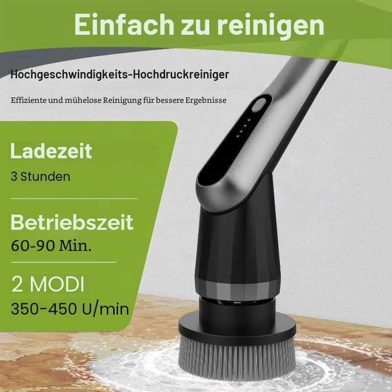 Elektrische Reinigungsbürste, Electric Cleaning Brush mit 7 Wechselbürsten, IPX7 wasserdichte Putzbü