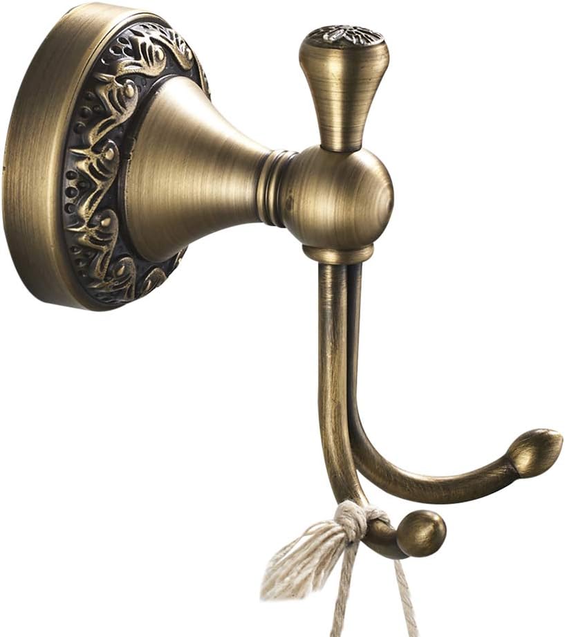 CASEWIND Handtuchhaken Antik, Kleiderhaken Messing, Garderobenhaken Handtuchhalter Rustikal Retro mi