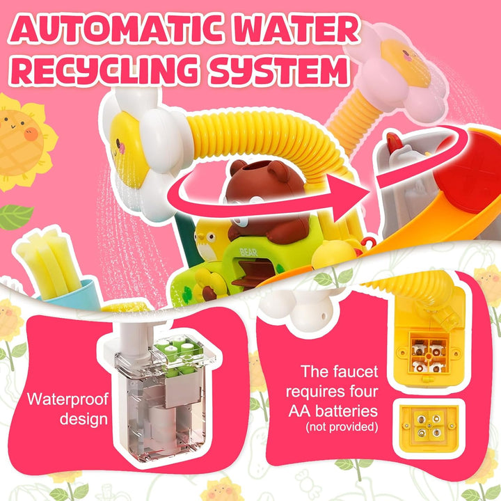Wasserspielzeug Multifunktionaler Wasserpark für Kinder Angelteich Angelrute Elektrischer Wasserkrei