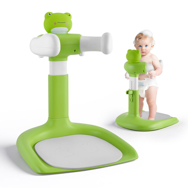 Baby Dusche Ständer,Baby Badewanne Stand mit rutschfester Basis, Duschhilfe Zum Stehen Für Babys,Dus