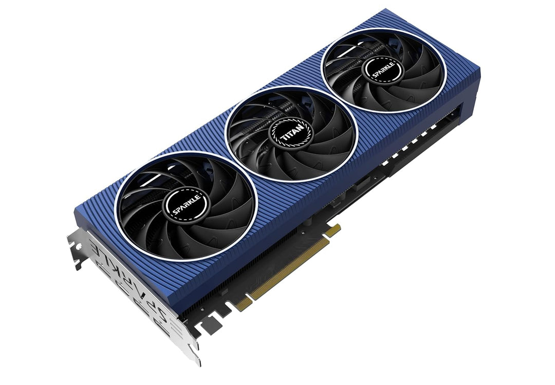 SPARKLE Intel Arc A770 Titan OC Edition, 16 GB GDDR6, ThermalSync, zerrissene Kühlung, Axiallüfter,