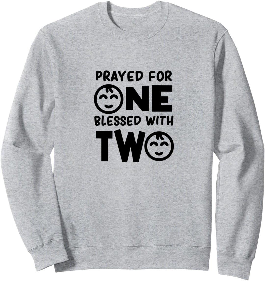 Lustige Sprüche Schwangerschaft Neugeborene Zwillinge Sweatshirt
