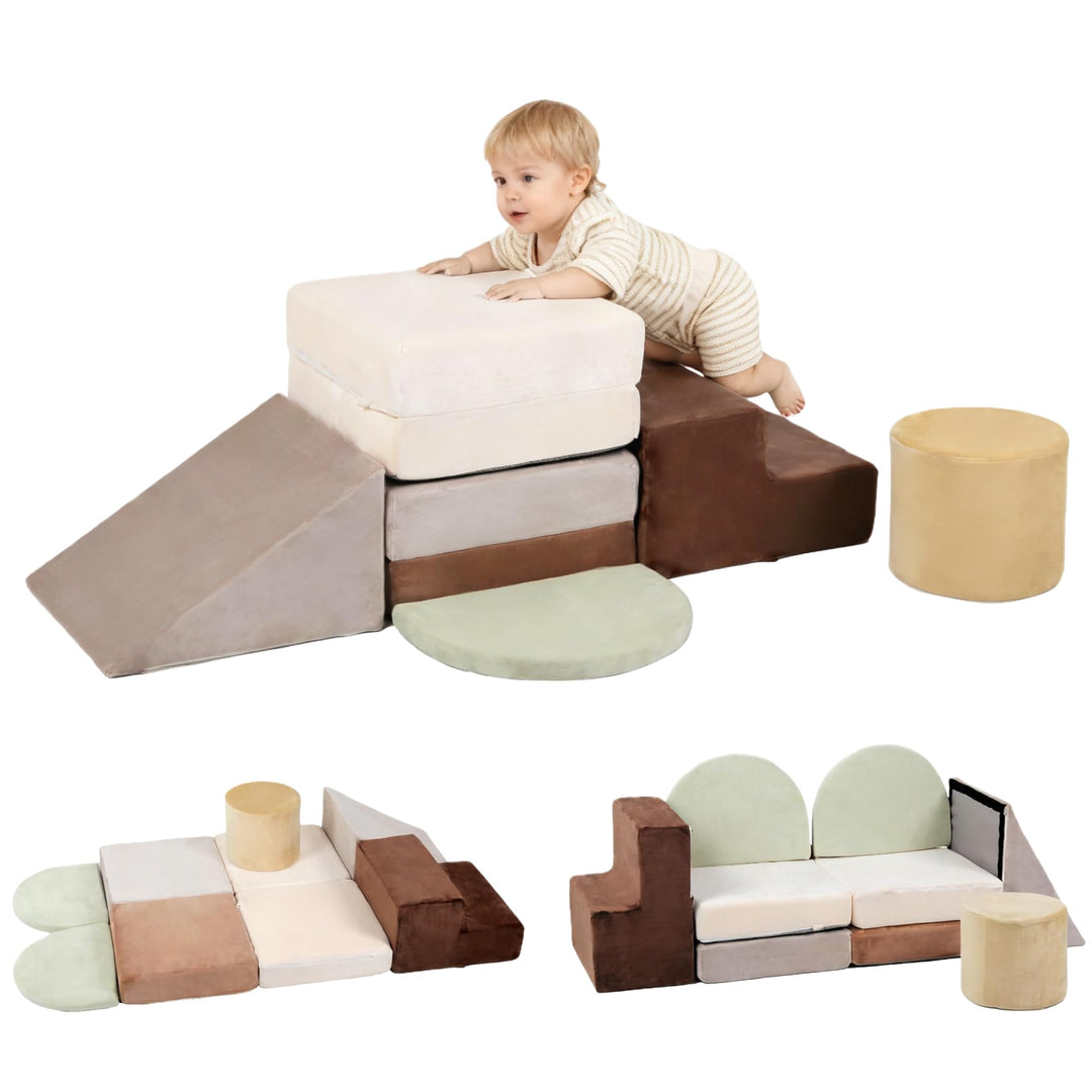 BanaSuper Schaumstoff-Kletterblöcke für Kinder, Schaumstoff Bausteine XXL, Kinder Montessori Spielze