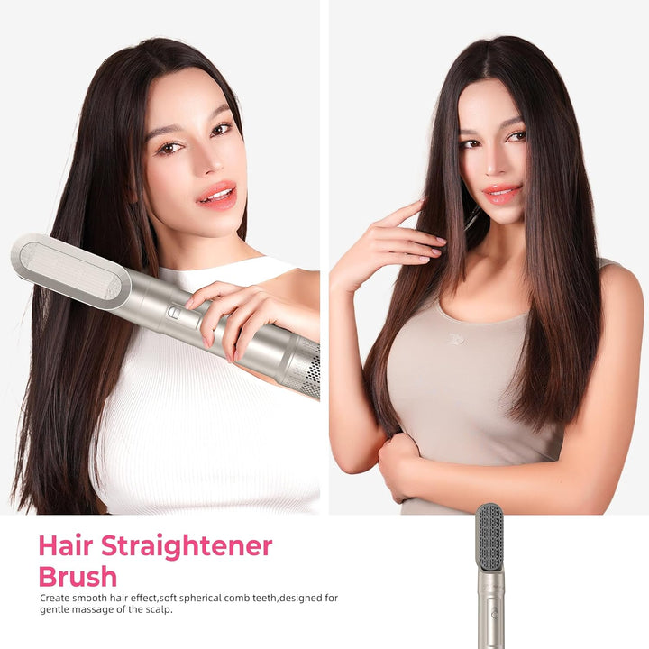 UKLISS Hairstyler 6 in 1 Airbrush Haarstyler | Pro Air Styler Set - 1000W Rundbürstenföhn, Air Curle