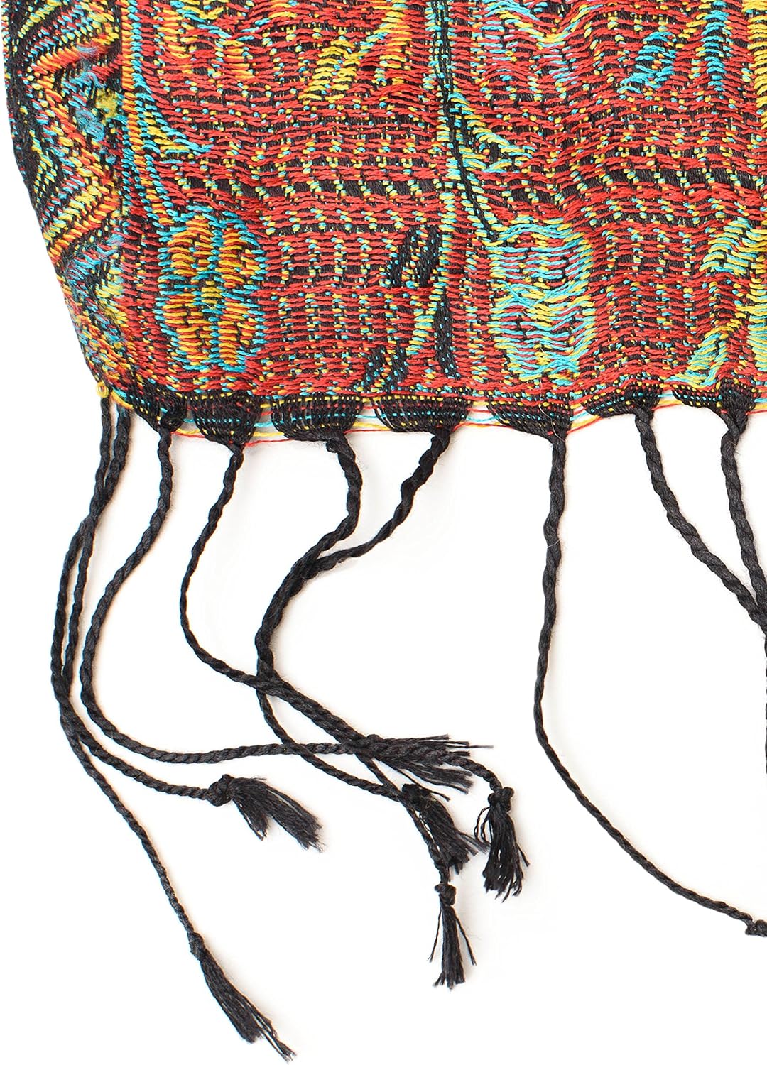 ufash Pashmina 100% Seidenschal aus Indien für Damen &amp; Herren, Paisley Muster, 160 x 35 cm - Schal a
