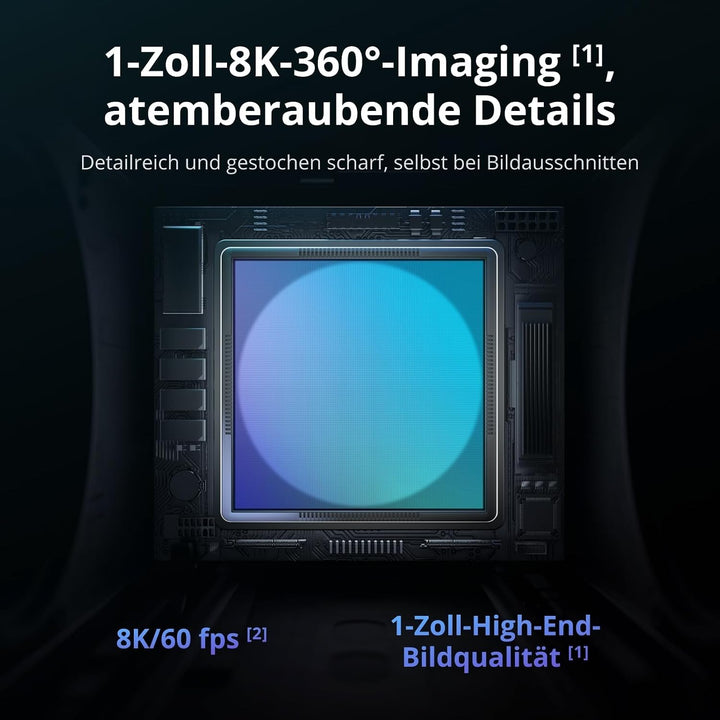 DJI Avata 360 (RC 2) mit Zubehör, 360°-Drohne mit 1-Zoll-8K-Imaging für FPV- und Luftaufnahmen, 360°