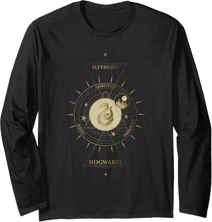 Harry Potter Mystical Slytherin Sign Langarmshirt