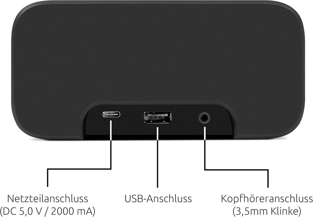 TechniSat DIGITRADIO 52 ASA – DAB+ Radiowecker mit Automatic Safety Alert (ASA, UKW, Wecker, Vier We