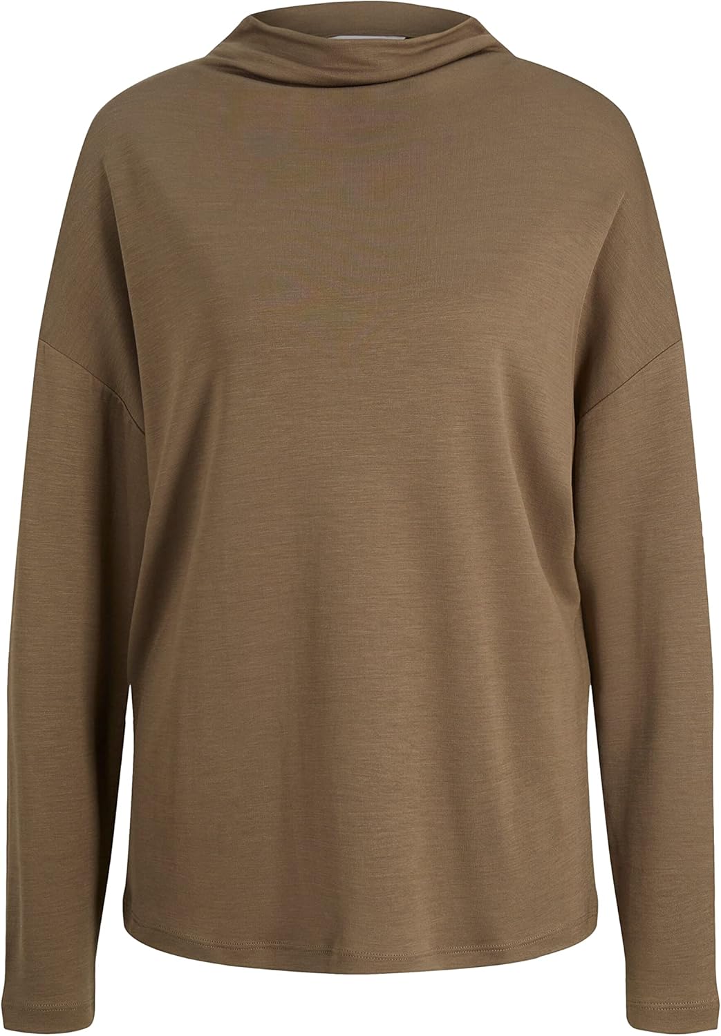 TOM TAILOR Damen Basic Sweatshirt mit Kragen, 18123 - Tarmac Khaki