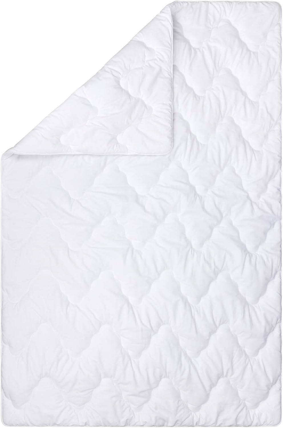 Moon-Luxury Ganzjahresdecke Bettdecke Steppbett 220x240 cm Bezug aus 100% Baumwolle Satin 95° Kochfe