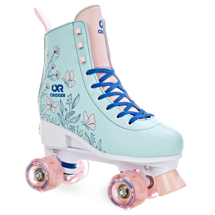 Croxer Verstellbare Rollschuhe Roller Skates Evita, Amara (LED Räder), Sprinkly - Kugellager Carbon